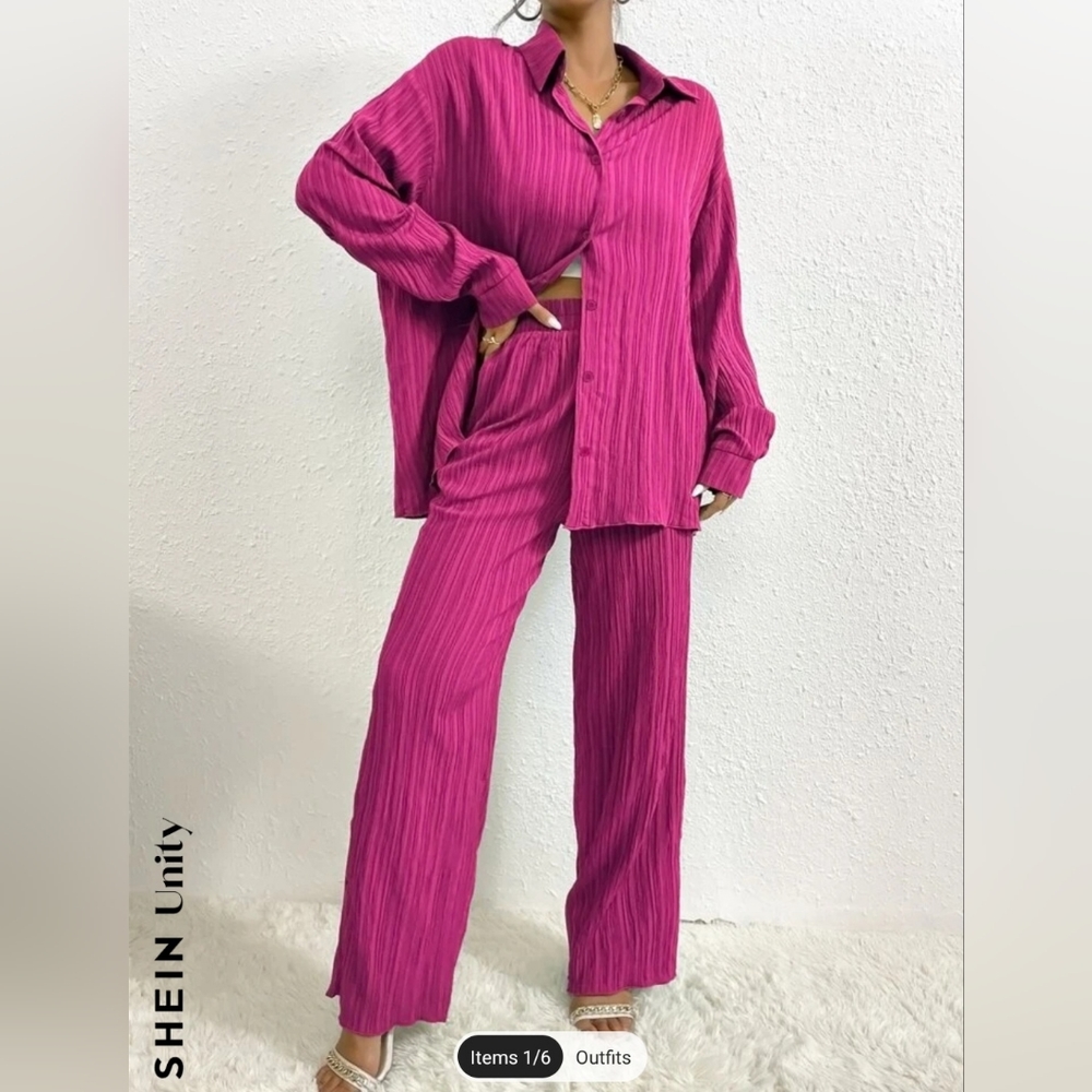 Shein unity drop shoulder & pants